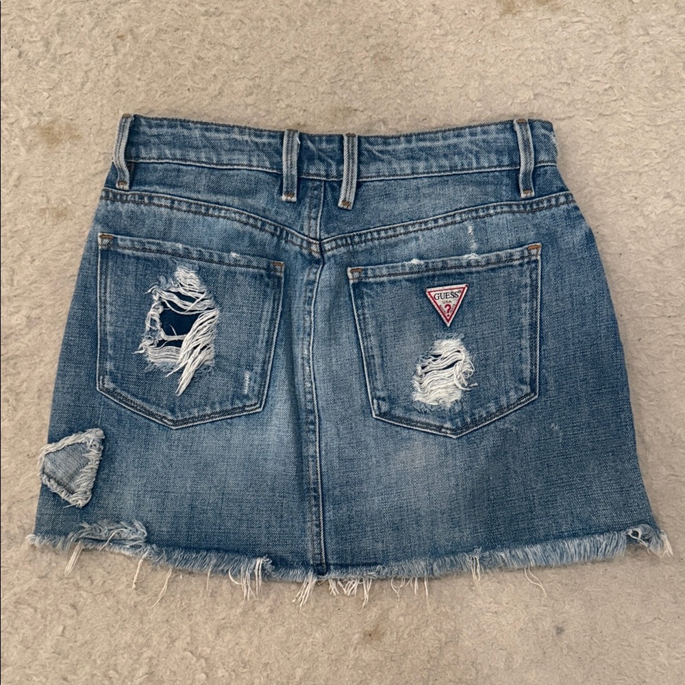 Vintage GUESS Denim Mini Skirt - Picture 3 of 4